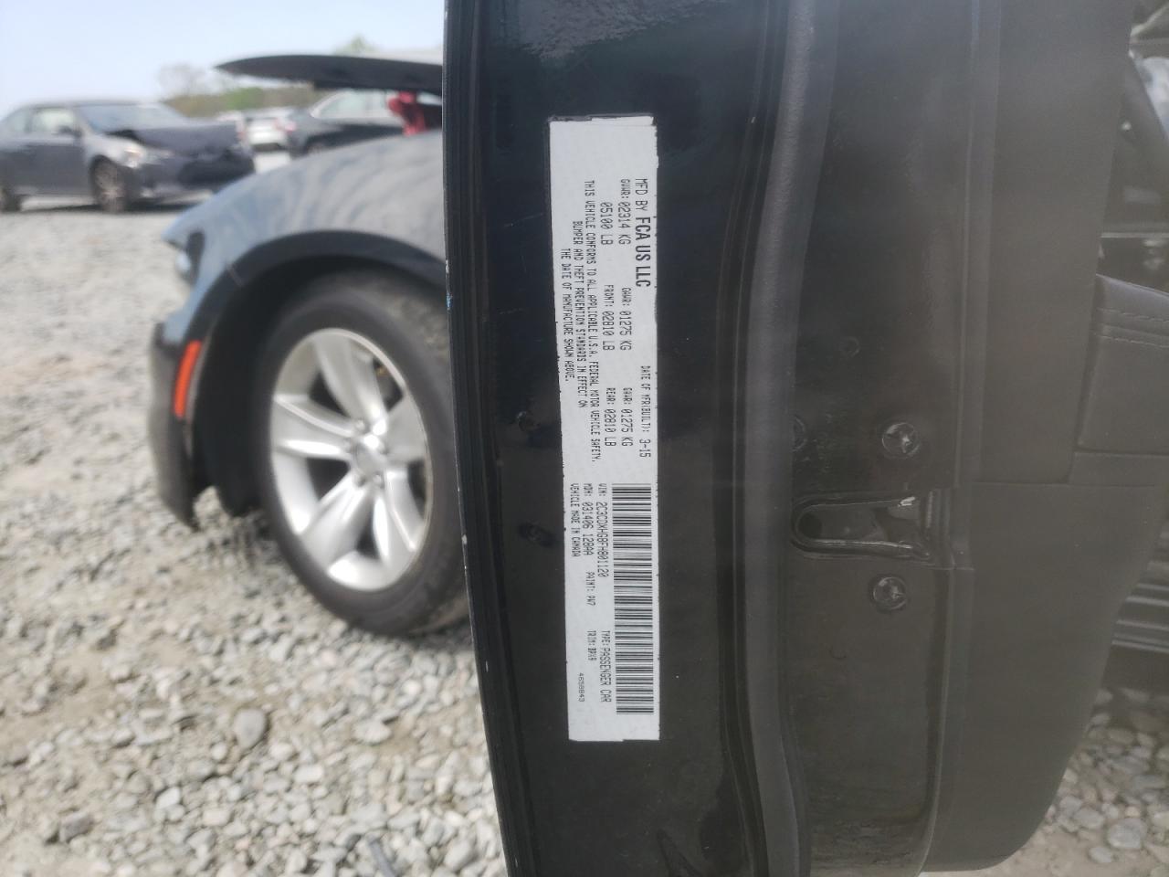 Photo 10 from auction – 2015 DODGE CHARGER SX with VIN 2C3CDXHG8FH801120