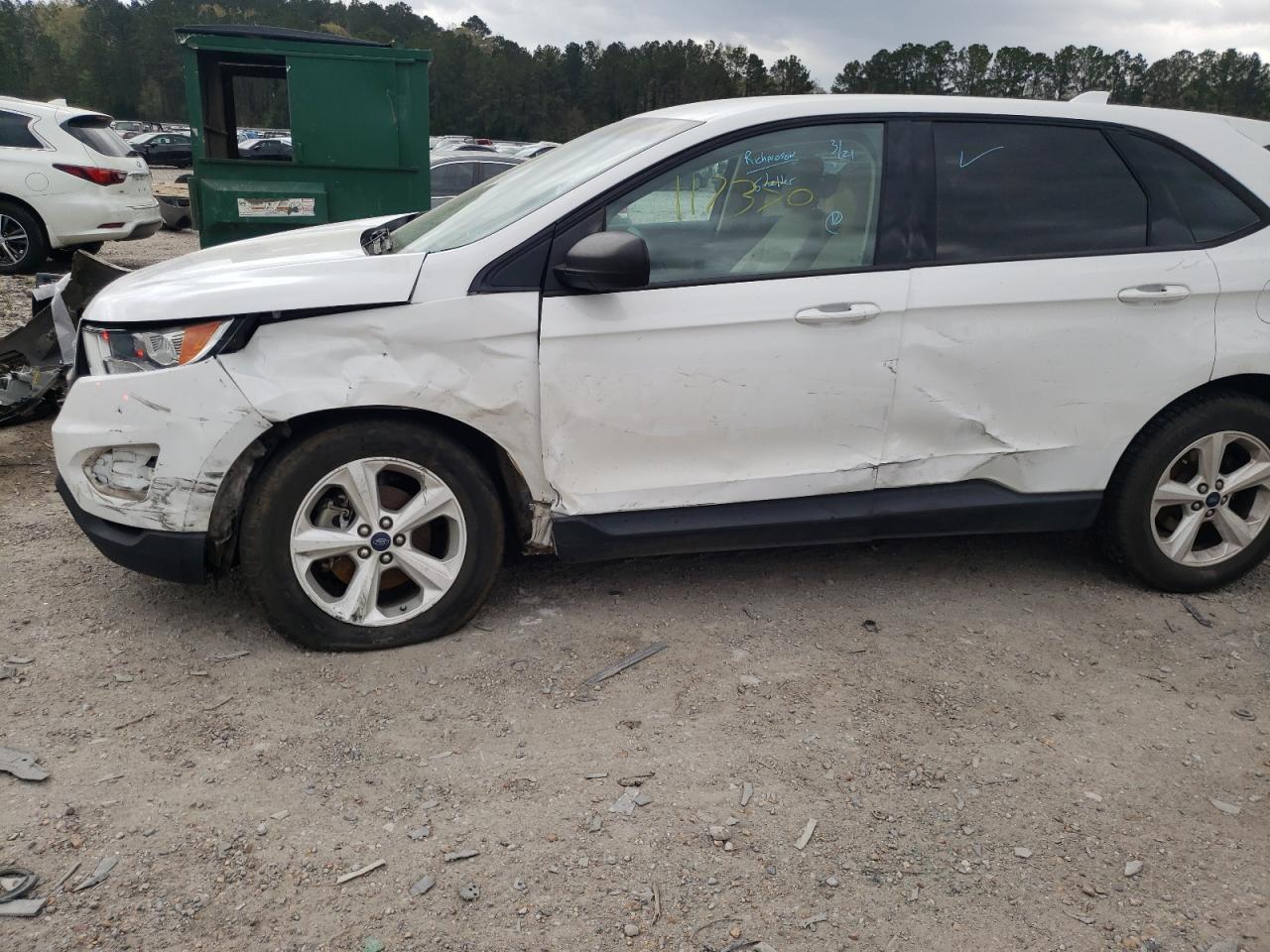 Photo 9 from auction – 2015 FORD EDGE SE with VIN 2FMTK3G90FBC29357