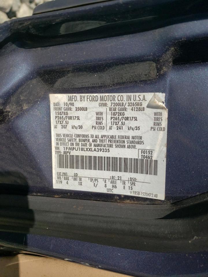 Photo 10 from auction – 1999 FORD EXPEDITION with VIN 1FMPU18LXXLA39335