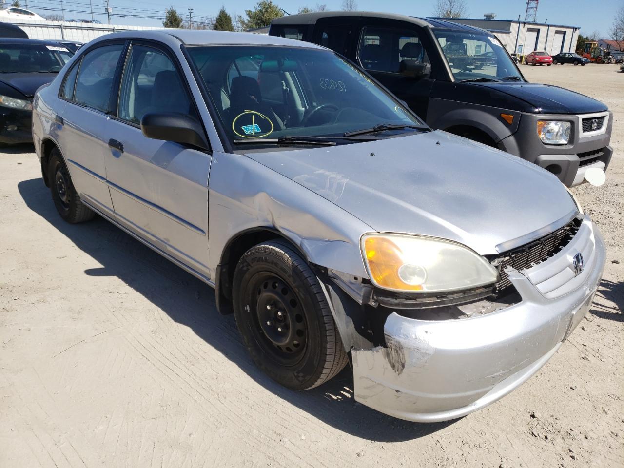 HONDA CIVIC LX 2001 with VIN 1HGES16591L063317 - Photo from auction