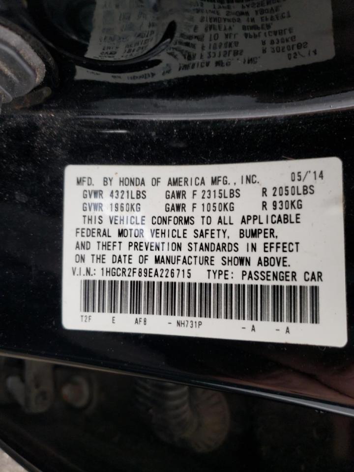 Photo 10 from auction – 2014 HONDA ACCORD EXL with VIN 1HGCR2F89EA226715