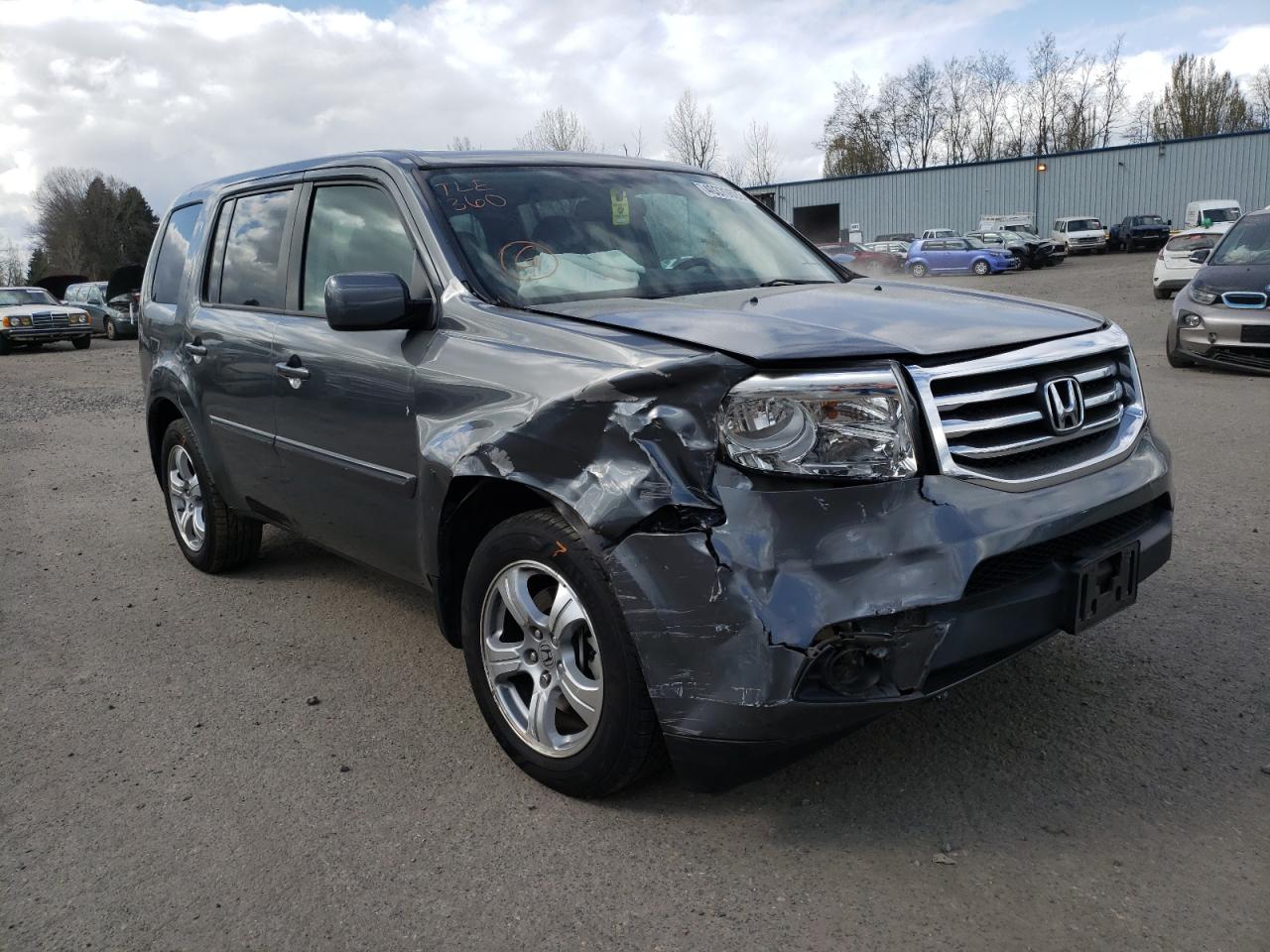 HONDA PILOT EXL 2013 with VIN 5FNYF4H53DB054179 - Photo from auction