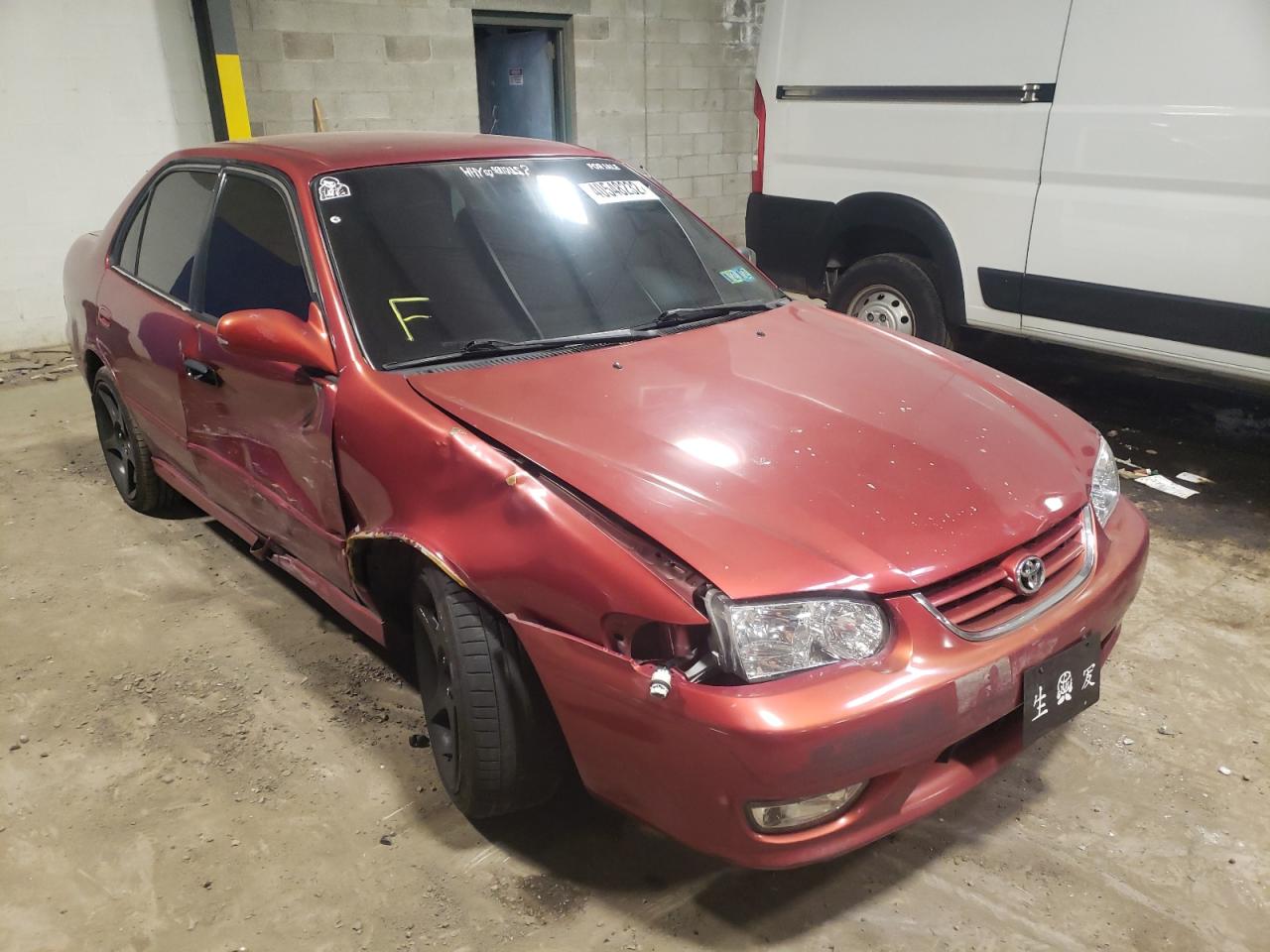 TOYOTA COROLLA CE 2002 with VIN 2T1BR12E92C571413 - Photo from auction