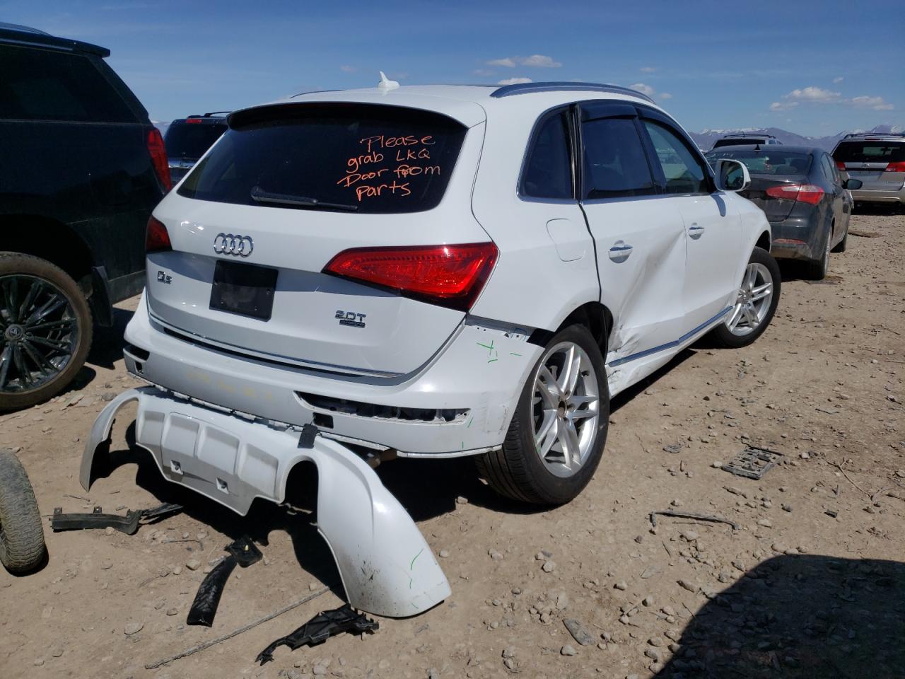 Photo 4 from auction – 2016 AUDI Q5 PREMIUM with VIN WA1C2AFP8GA085315