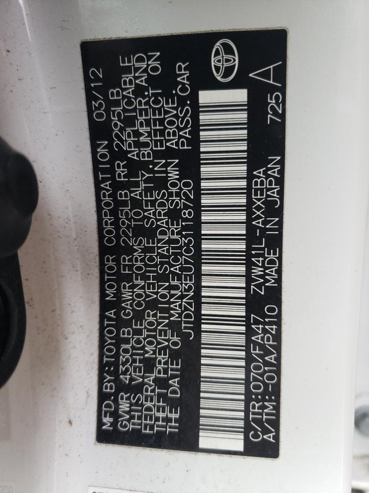 Photo 10 from auction – 2012 TOYOTA PRIUS V with VIN JTDZN3EU7C3118720