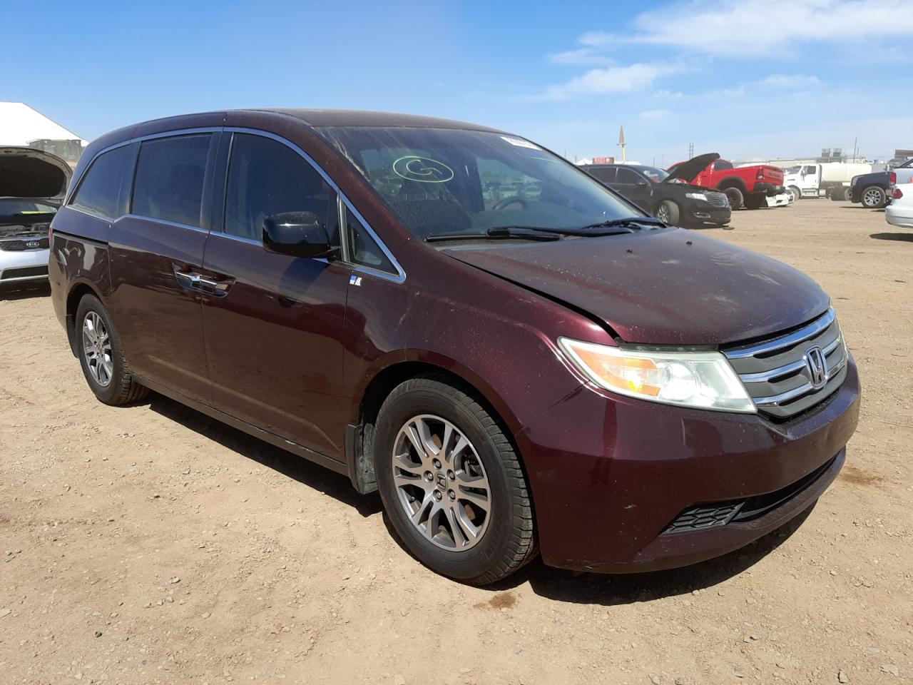 HONDA ODYSSEY EX 2011 with VIN 5FNRL5H48BB061622 - Photo from auction