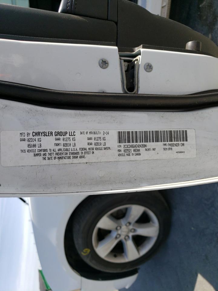 Photo 10 from auction – 2014 DODGE CHARGER SE with VIN 2C3CDXBGXEH243584