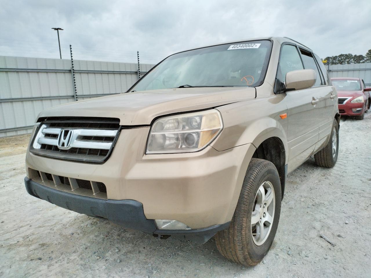 Photo 2 from auction – 2007 HONDA PILOT EX with VIN 5FNYF28437B000994