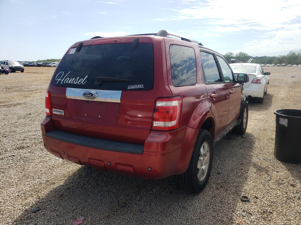 Photo 4 from auction – 2008 FORD ESCAPE LIM with VIN 1FMCU04138KA24096