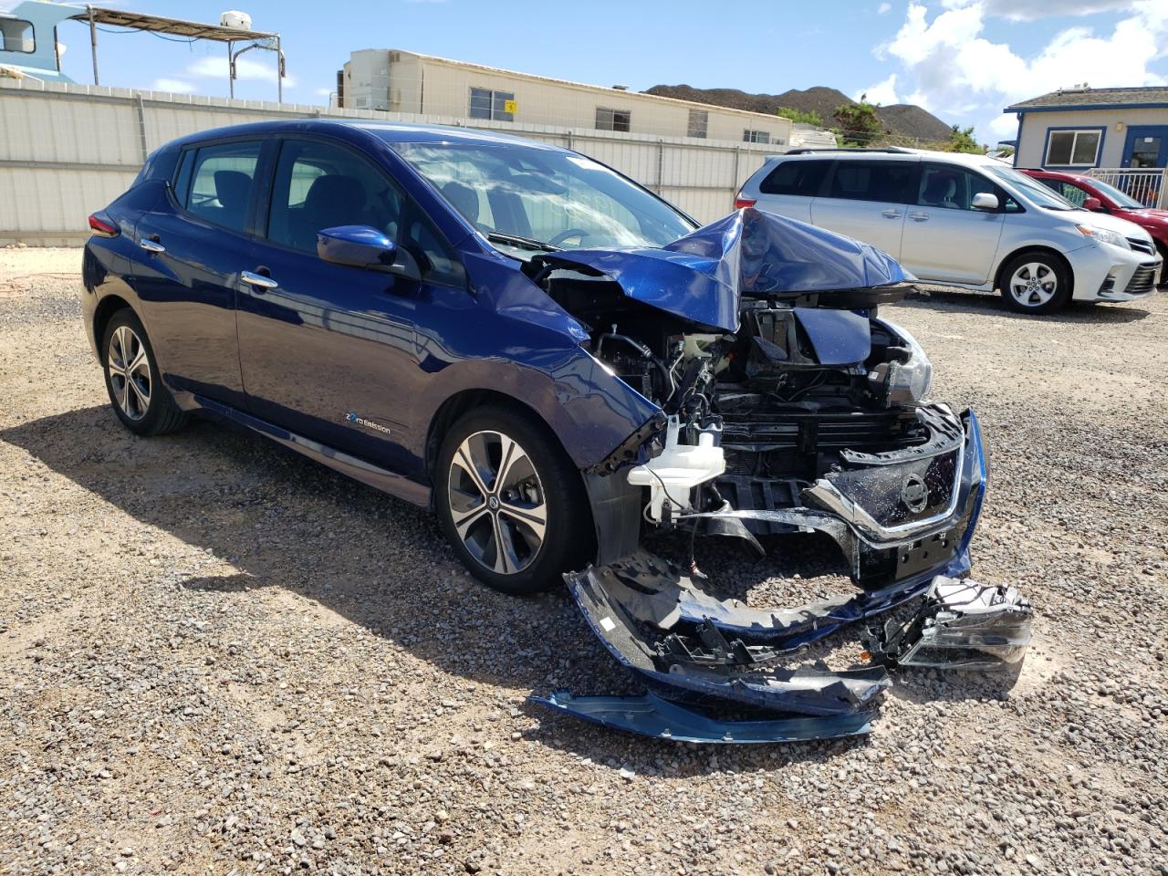 NISSAN LEAF S 2019 with VIN 1N4AZ1CP9KC314472 - Photo from auction