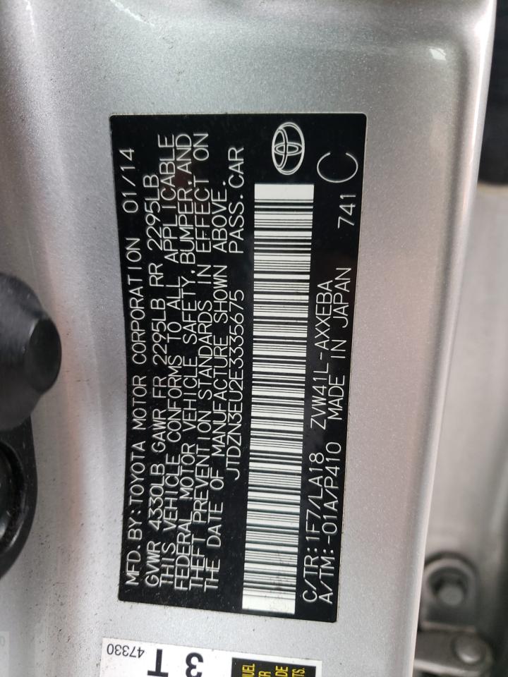 Photo 10 from auction – 2014 TOYOTA PRIUS V with VIN JTDZN3EU2E3335675
