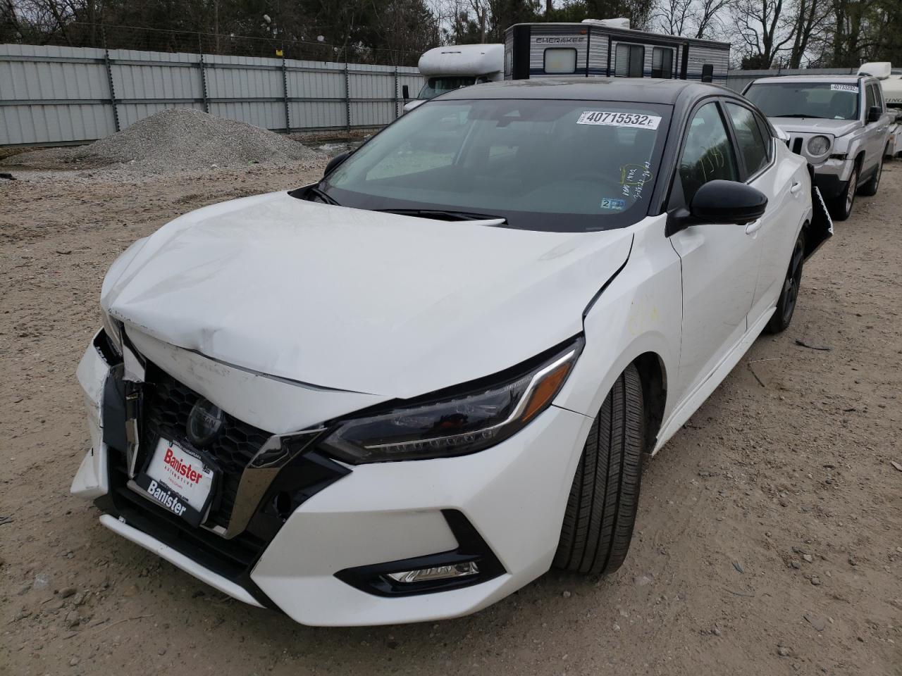 Photo 2 from auction – 2022 NISSAN SENTRA with VIN 3N1AB8DV5NY230202
