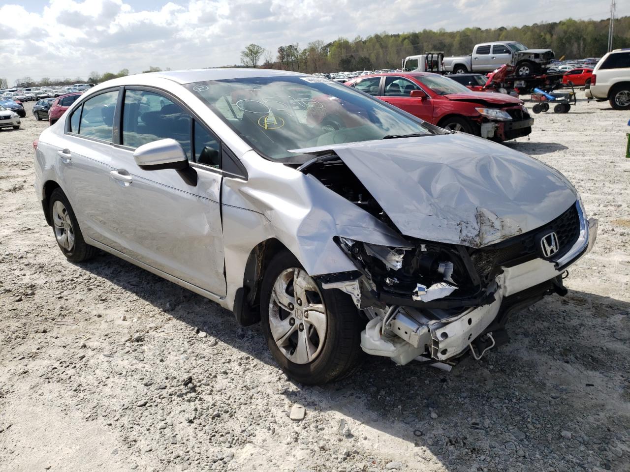 Photo 1 from auction – 2014 HONDA CIVIC LX with VIN 19XFB2F51EE050570