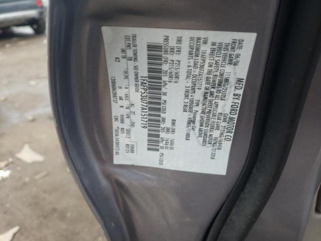 Photo 10 from auction – 2007 FORD TAURUS SE with VIN 1FAFP53U77A151719