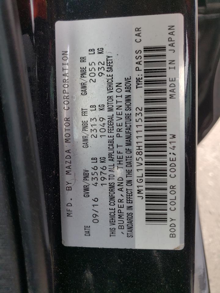 Photo 10 from auction – 2017 MAZDA 6 TOURING with VIN JM1GL1V58H1111532
