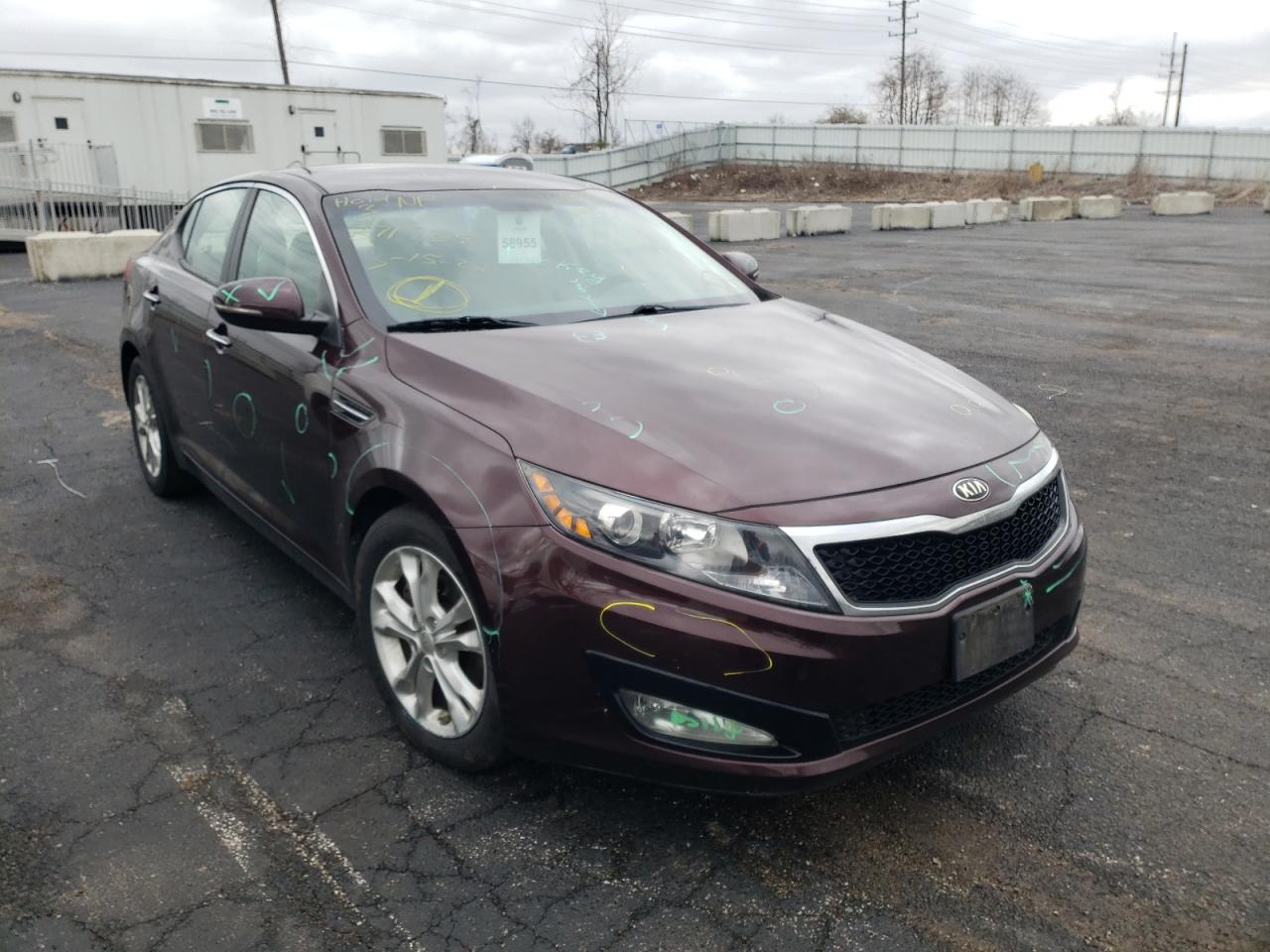 KIA OPTIMA LX 2013 with VIN 5XXGM4A76DG116345 - Photo from auction