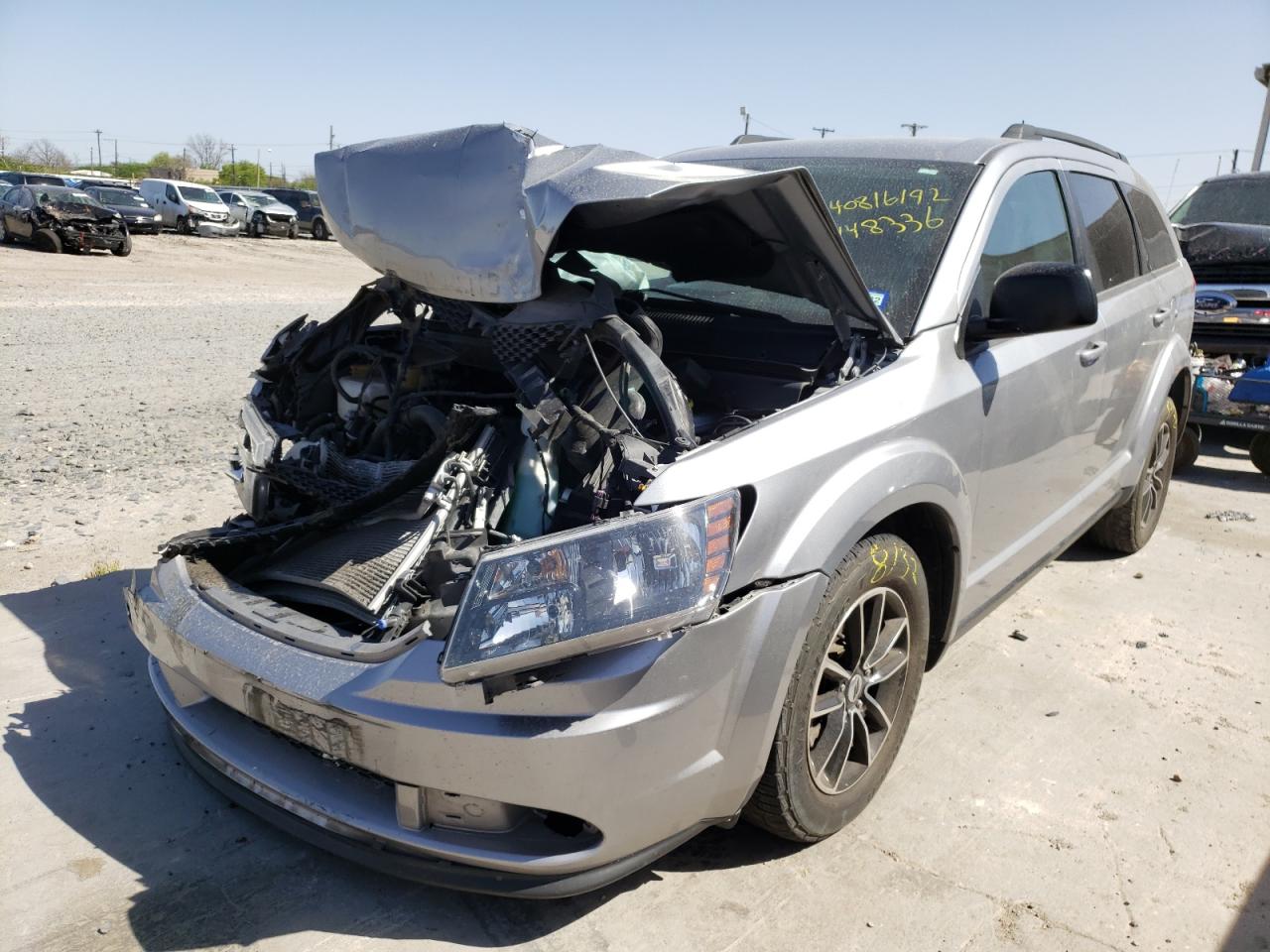Photo 2 from auction – 2018 DODGE JOURNEY SE with VIN 3C4PDCAB1JT448336