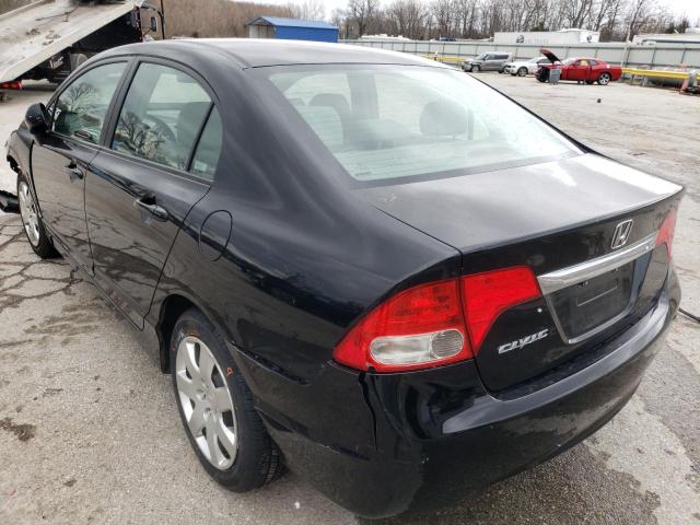 Photo 3 from auction – 2009 HONDA CIVIC LX with VIN 19XFA16539E047642