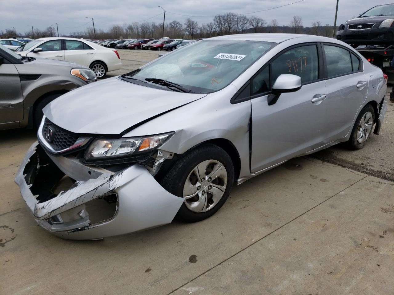 Photo 2 from auction – 2013 HONDA CIVIC LX with VIN 19XFB2F51DE038630
