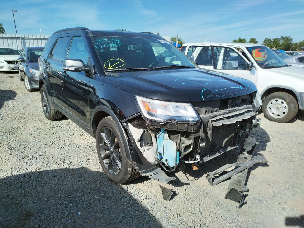 FORD EXPLORER X 2019 with VIN 1FM5K7D8XKGA47048 - Photo from auction