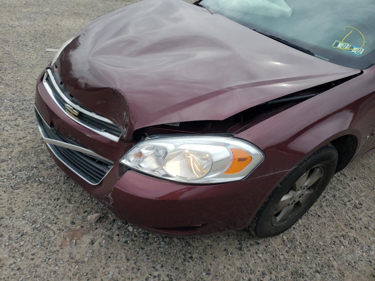 Photo 9 from auction – 2007 CHEVROLET IMPALA LT with VIN 2G1WT58K679268404