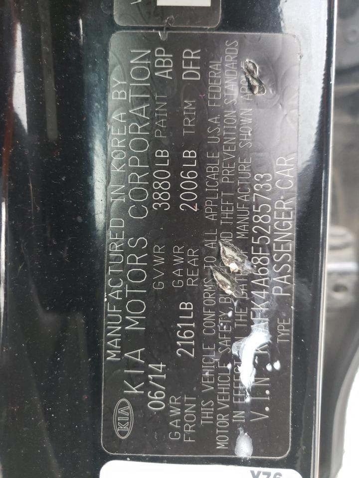 Zdjęcie 10 z aukcji – 2015 KIA FORTE LX z VIN KNAFK4A68F5285733
