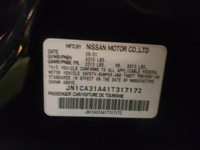 Photo 10 from auction – 2001 NISSAN MAXIMA GXE with VIN JN1CA31A41T317172