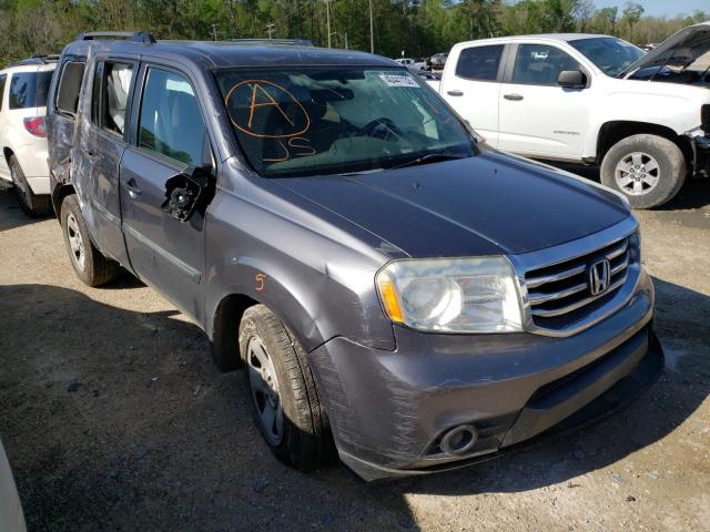 HONDA PILOT LX 2015 with VIN 5FNYF3H29FB008925 - Photo from auction
