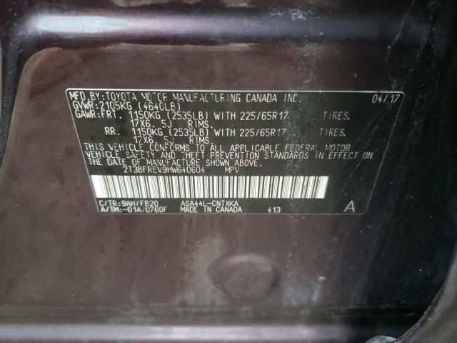 Photo 10 from auction – 2017 TOYOTA RAV4 LE with VIN 2T3BFREV9HW640604