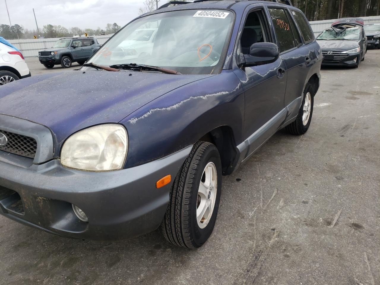Photo 9 from auction – 2004 HYUNDAI SANTA FE with VIN KM8SC73D74U765093