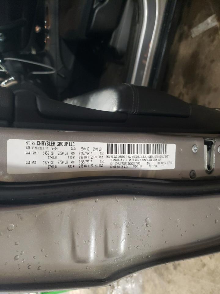 Photo 10 from auction – 2015 JEEP GRAND CHER with VIN 1C4RJFAG5FC631028