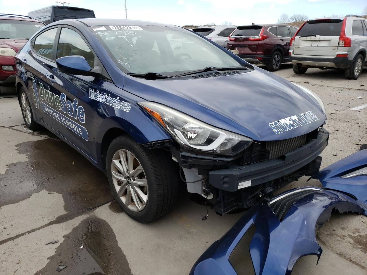 HYUNDAI ELANTRA SE 2016 with VIN 5NPDH4AE2GH782634 - Photo from auction