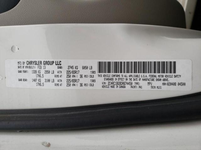 Photo 10 from auction – 2013 CHRYSLER TOWN & COU with VIN 2C4RC1BG9DR674450