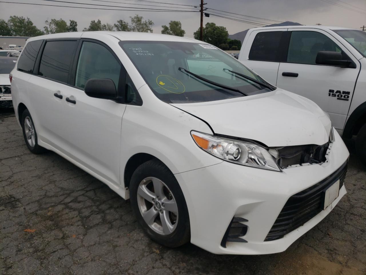 Photo 1 from auction – 2020 TOYOTA SIENNA L with VIN 5TDZZ3DC5LS041969