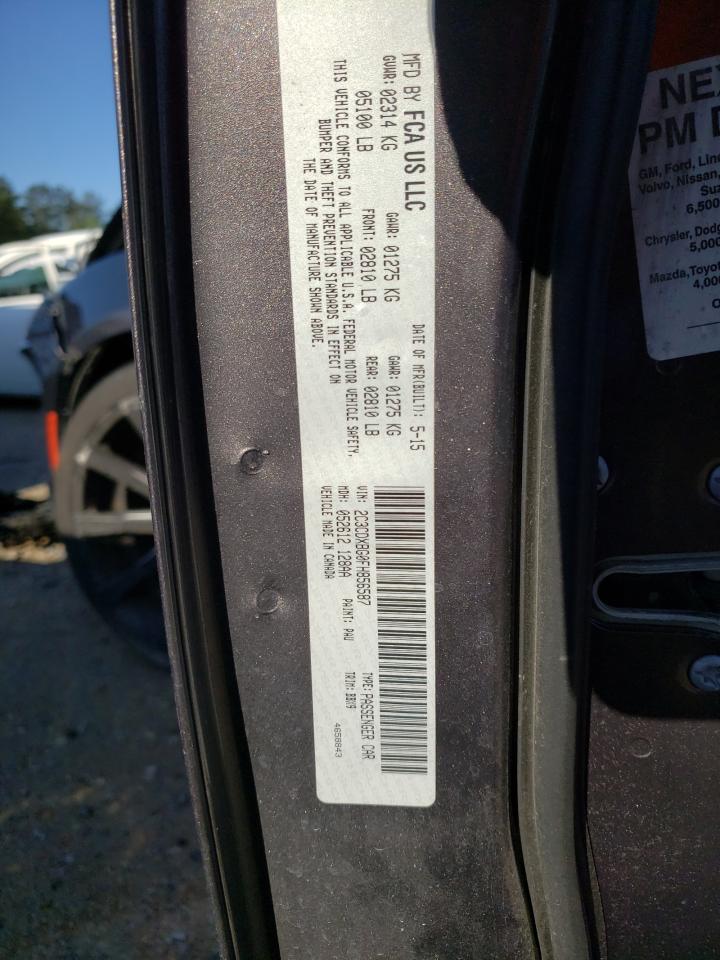 Photo 10 from auction – 2015 DODGE CHARGER SE with VIN 2C3CDXBG0FH856587