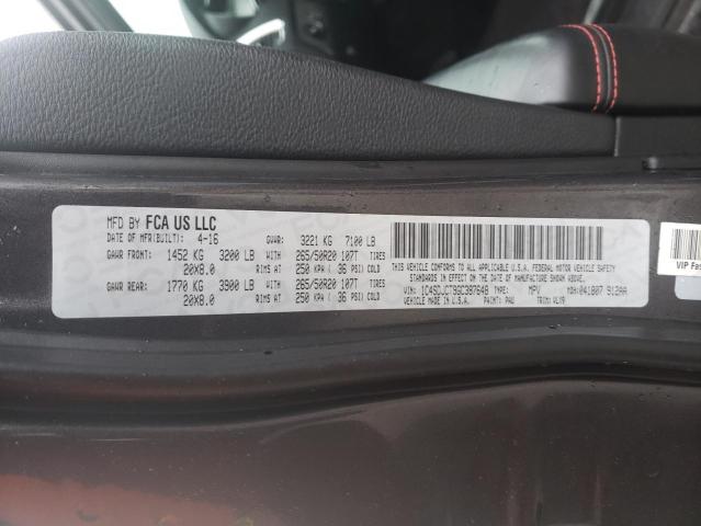 Photo 10 from auction – 2016 DODGE DURANGO R/ with VIN 1C4SDJCT9GC387648