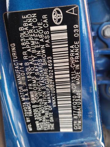 Photo 10 from auction – 2015 TOYOTA YARIS with VIN VNKKTUD32FA024693