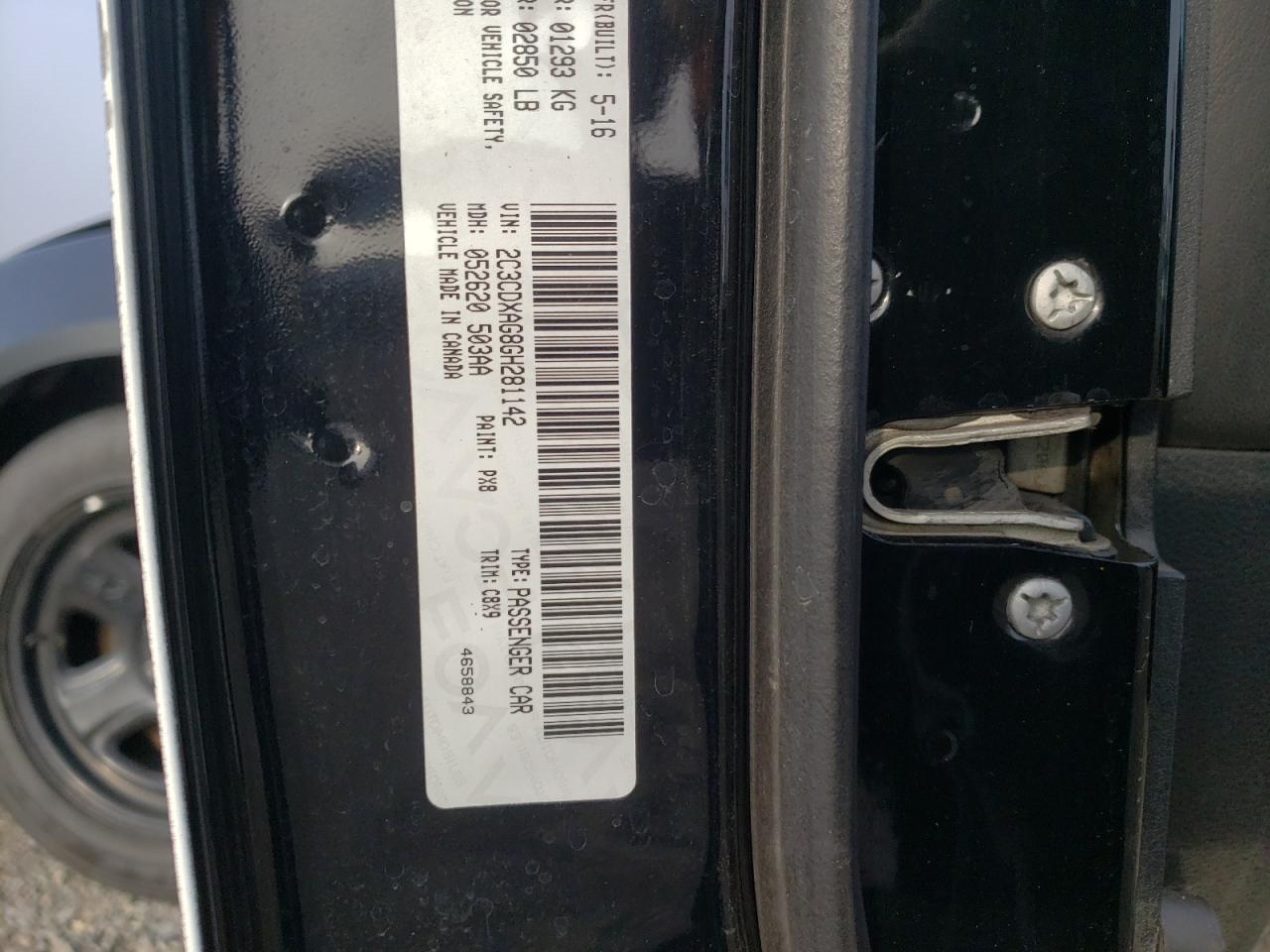 Photo 10 from auction – 2016 DODGE CHARGER PO with VIN 2C3CDXAG8GH281142