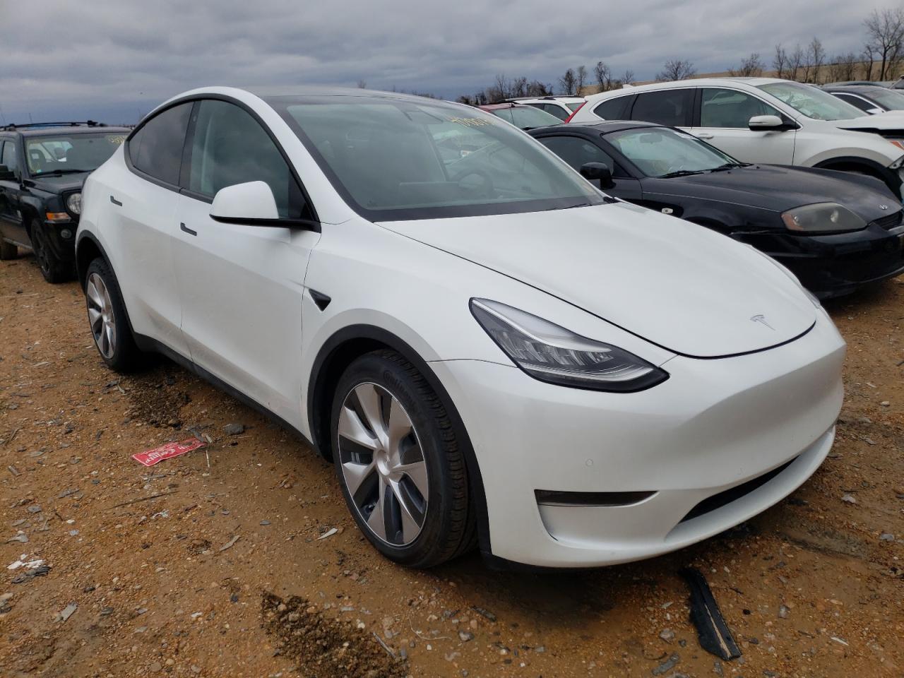 TESLA MODEL Y 2020 with VIN 5YJYGDEE6LF012492 - Photo from auction