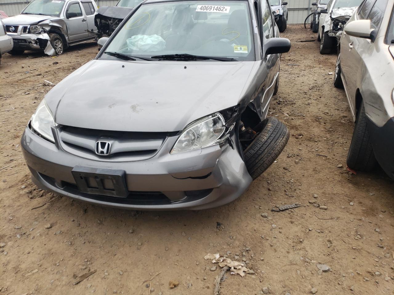 Photo 9 from auction – 2005 HONDA CIVIC LX with VIN 2HGES16555H602874