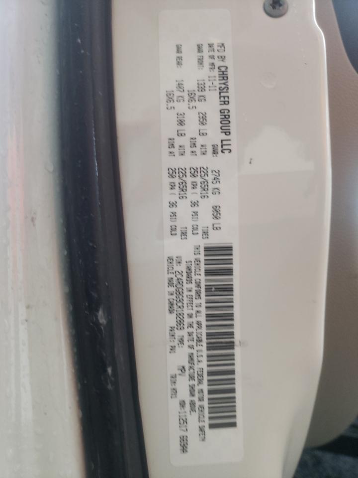 Photo 10 from auction – 2012 DODGE GRAND CARA with VIN 2C4RDGBG9CR182869