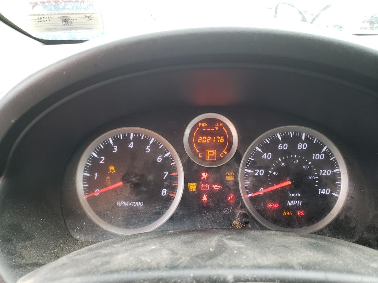 Photo 8 from auction – 2012 NISSAN SENTRA 2.0 with VIN 3N1AB6AP1CL689988