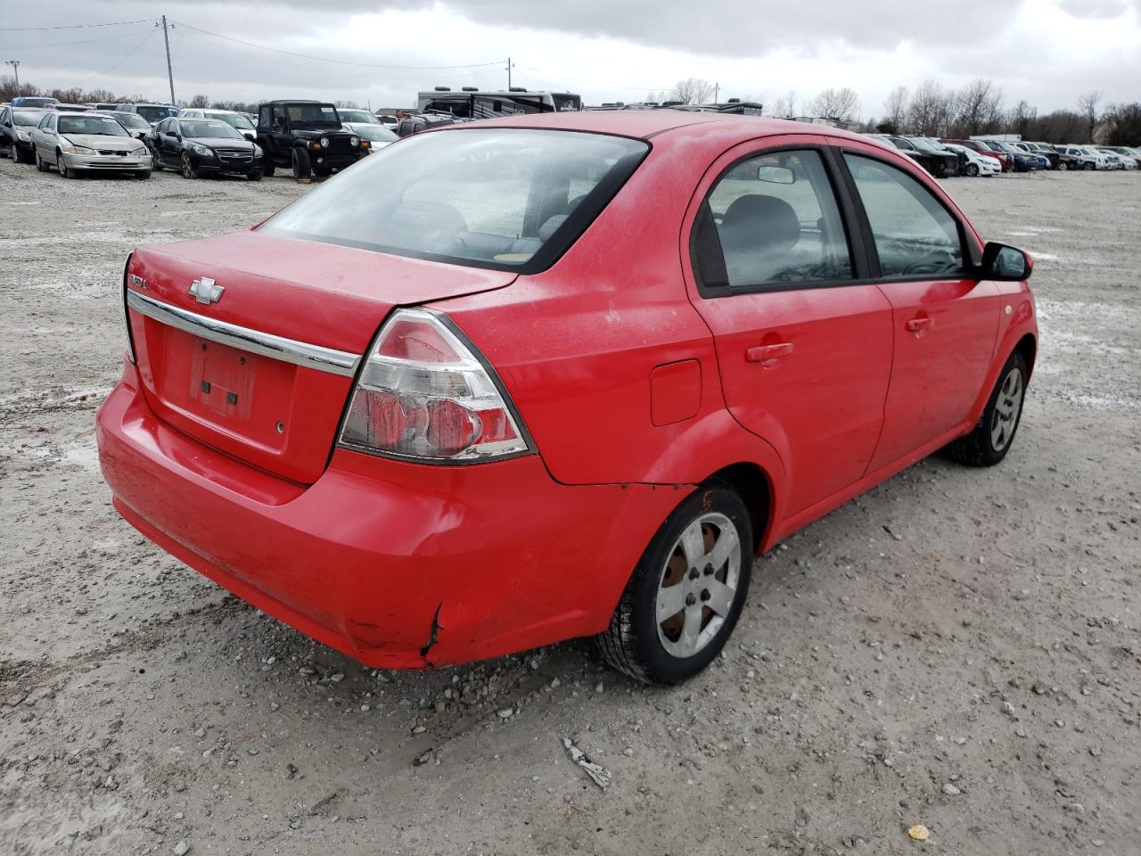 Photo 4 from auction – 2007 CHEVROLET AVEO BASE with VIN KL1TD56637B057177