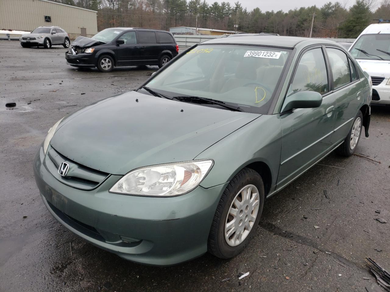 Photo 2 from auction – 2004 HONDA CIVIC LX with VIN 2HGES16504H515303