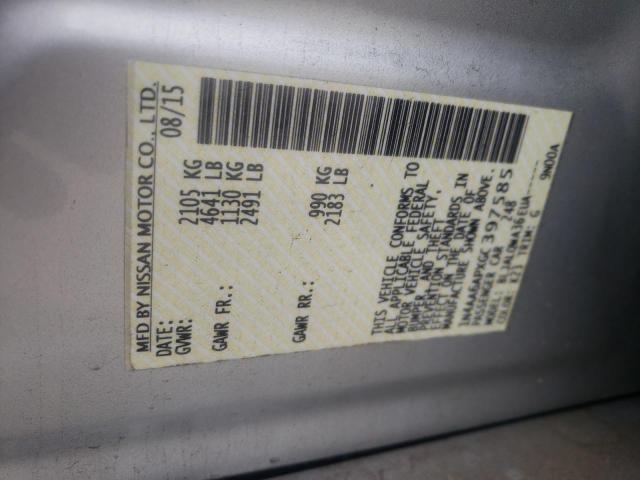 Photo 10 from auction – 2016 NISSAN MAXIMA 3.5 with VIN 1N4AA6APXGC397585
