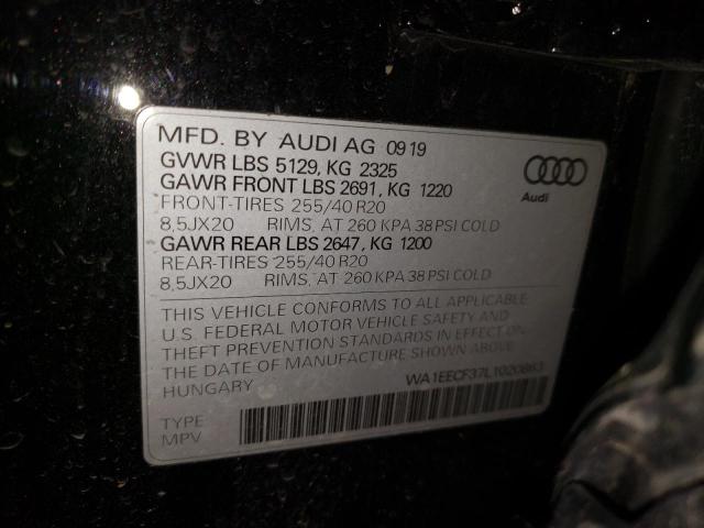 Photo 10 from auction – 2020 AUDI Q3 PREMIUM with VIN WA1EECF37L1020863