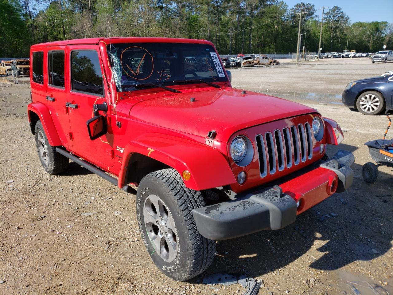JEEP WRANGLER U 2017 with VIN 1C4BJWEGXHL628446 - Photo from auction