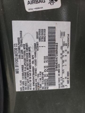 Photo 10 from auction – 2002 FORD WINDSTAR L with VIN 2FMDA58472BA40883