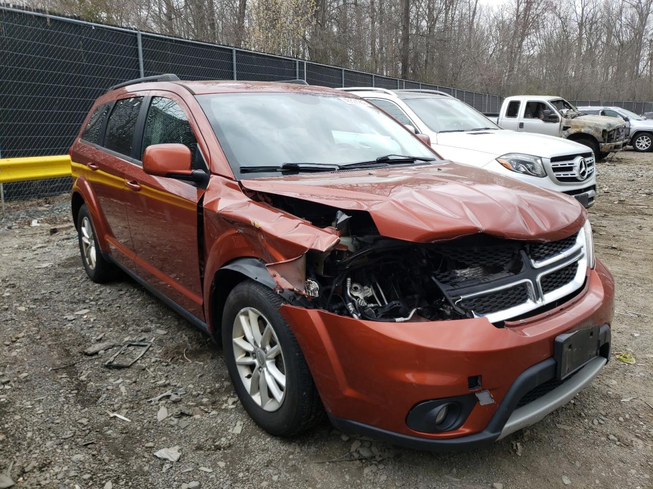 DODGE JOURNEY SX 2014 with VIN 3C4PDCBB8ET287746 - Photo from auction