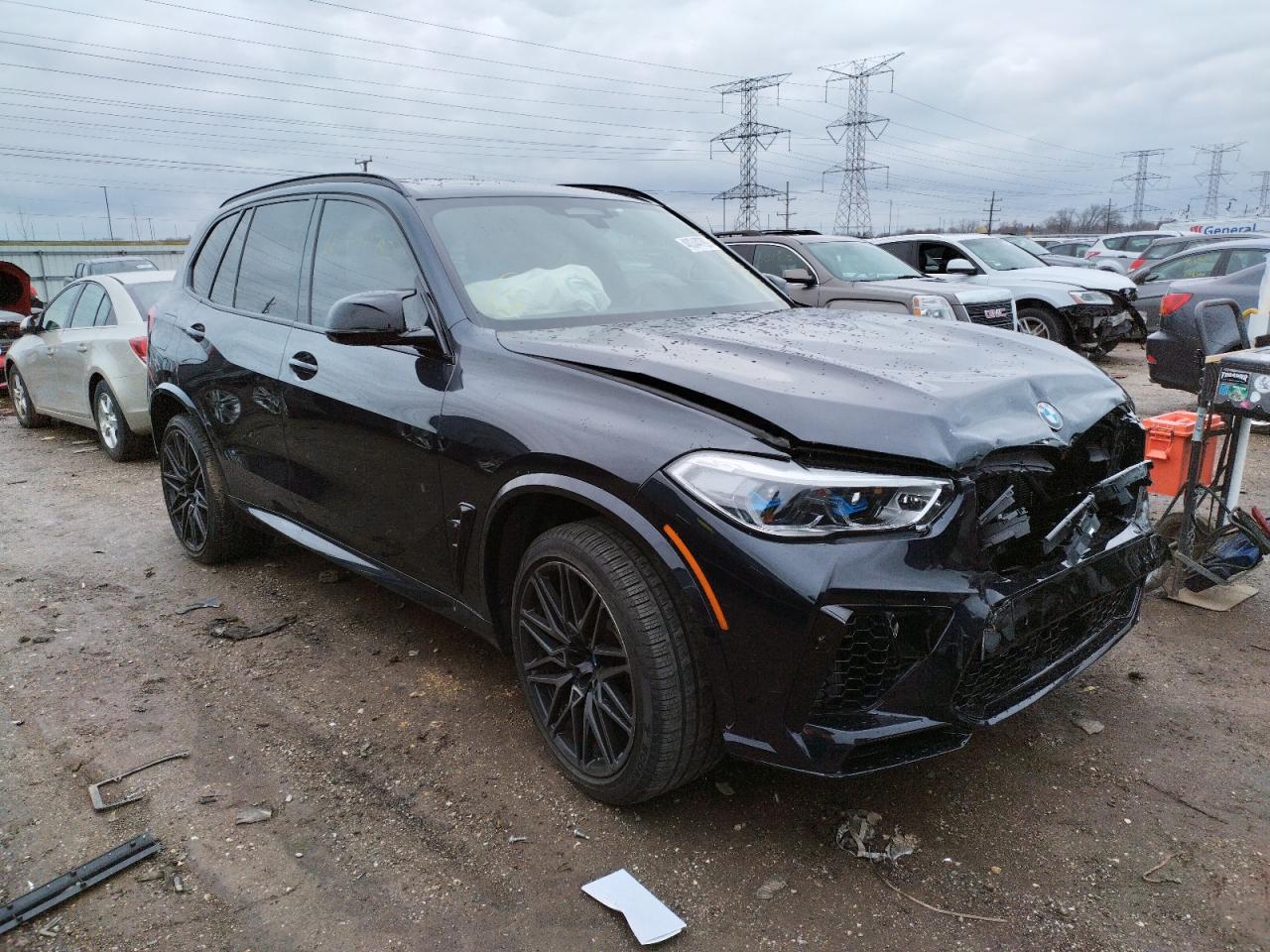 BMW X5 M 2021 with VIN 5YMJU0C02M9D78319 - Photo from auction